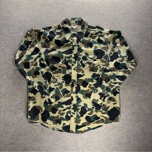 Vtg Frostproof Men’s XL Shirt Chamois Duck Flannel Camo Button Up Hunting Jacket